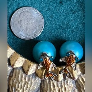 🔥3/$30 Orange fish earrings